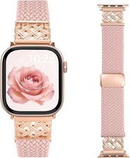 Magnetic Braided Stretchy Band For Apple Watch Bands 38mm 40mm 41mm 42mm Strap