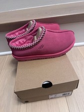 Big Kids UGG Tasman II Slipper - Pink Bloom Suede, Size 5 1019066K 