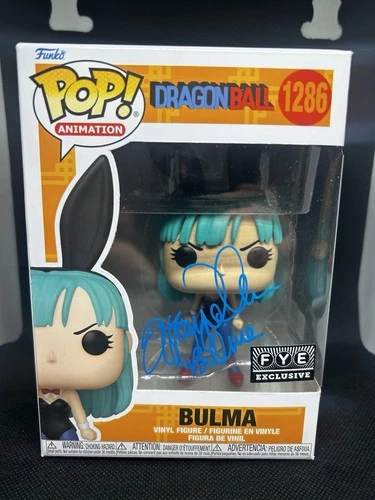 Tiffany Vollmer Signed Dragon Ball - Bulma #1286 (FYE Exclusive) Funko Pop