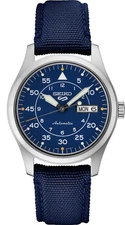 BRAND NEW Seiko 5 Sports SRPH31 Blue Dial Blue Nylon Band Automatic Men's Watch