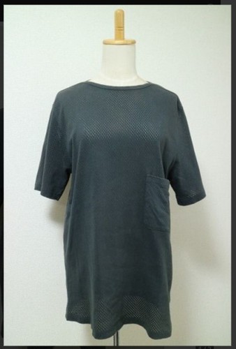 Lemaire, Lemaire X Sunspel Oversized Pocket T-Shirt Gray Blue Size S New