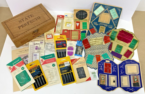 Vintage Hand & Machine Sewing Mix Lot Germany Singer Kenmore Coat of Arms & More