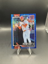 Victor Scott II 2026 Topps Series 1 #221 Blue Rainbow Foil Parallel 15/150