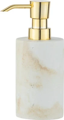WENKO Seifen Spender Dosierer 290 ml Bad WC Flüssig Odos Gold Marmor Struktur - Bild 1 von 2