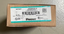 Panduit NetKey NKBMWH-X Blank Keystone Module – 10 Pack (White)