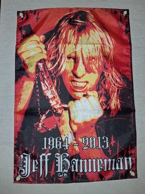 Jeff Hanneman Slayer Tribute 2ft Tall Banner Flag Poster