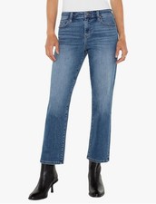 109 Liverpool Mid-Rise Crop Straight Vintage Denim Kennedy - Sz. 0/25, Blue
