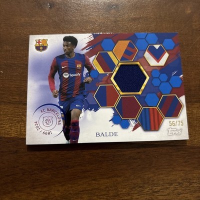 Balde /75 Match-worn Patch Topps 125 Years Jahre FC Barcelona