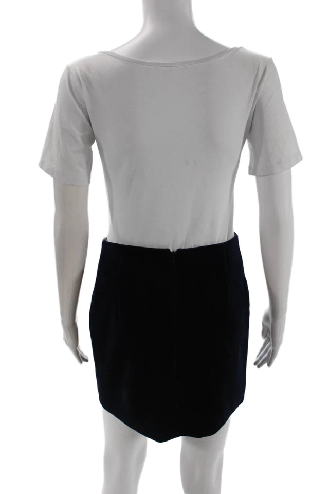 Sandro Women Mini Pencil Skirt Black 82% Polyester 8% Elastane Size 38 - Image 3 of 4