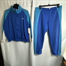 Vintage Nike Sweatsuit Tracksuit Pants Set Blue Sz- L 5287