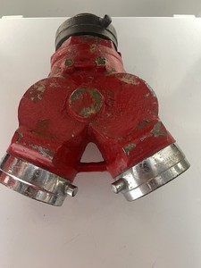 Vintage Elkhart Siamese Clapper Valve 2.5" Fire Department Surplus