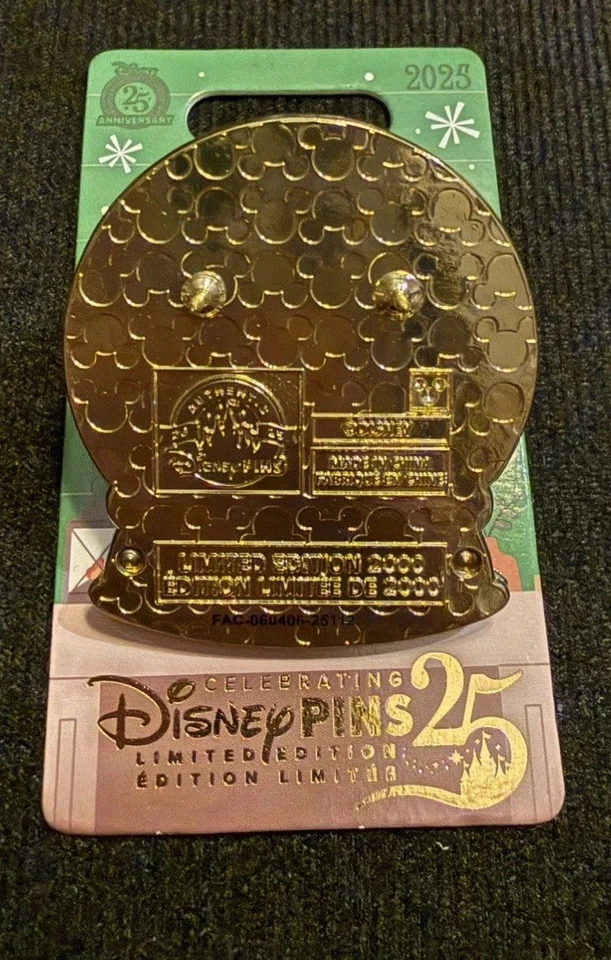 Broche globo de neve férias resorts Disney All Star Resort 2025 - Imagem 2 de 2