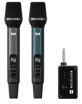 ECHOMUSSY Wireless Microphone, Metal Dynamic Wireless Microphones Brand NEW