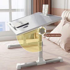 Small Portable Folding Laptop Bed Table Desk Tray Stand Adjustable Height & Tilt