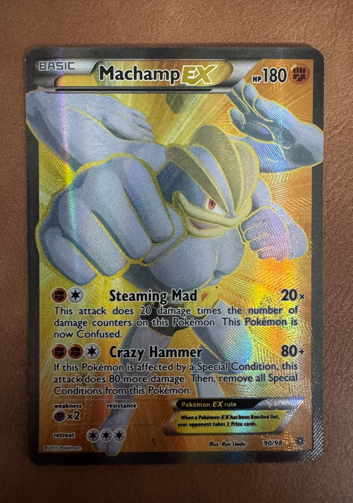 Machamp EX Full Art Pokemon XY Ancient Origins #90 NEAR MINT NM