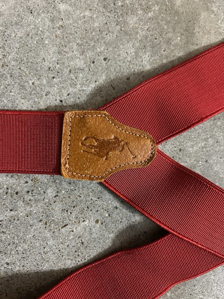 Tirantes elásticos rojos vintage Polo Ralph Lauren Foto 3 de 4