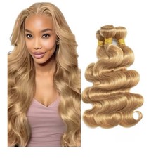 30 32 34 inch Blonde Bundles Human Hair 27 Body Wave Bundles