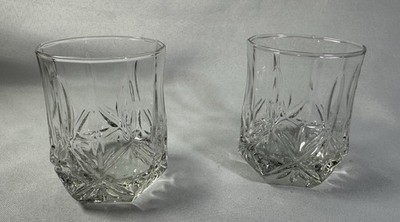 Cristal D'Arques Old Fashioned Glass, Lowball, whiskey Set Of 2