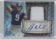 2013 Bowman Sterling Rookie Relics Blue Wave Refractor /125 Ryan Nassib Auto i6j