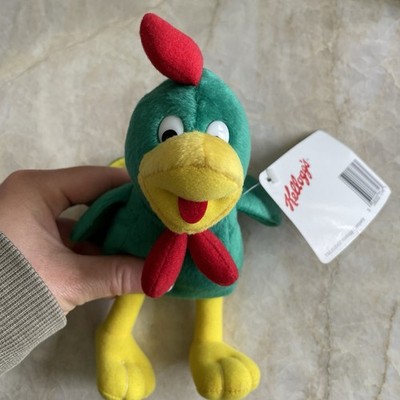 2000 Kellogg's Corn Flakes Cornelius Green Rooster 8 Inch Bean Plush Animal 