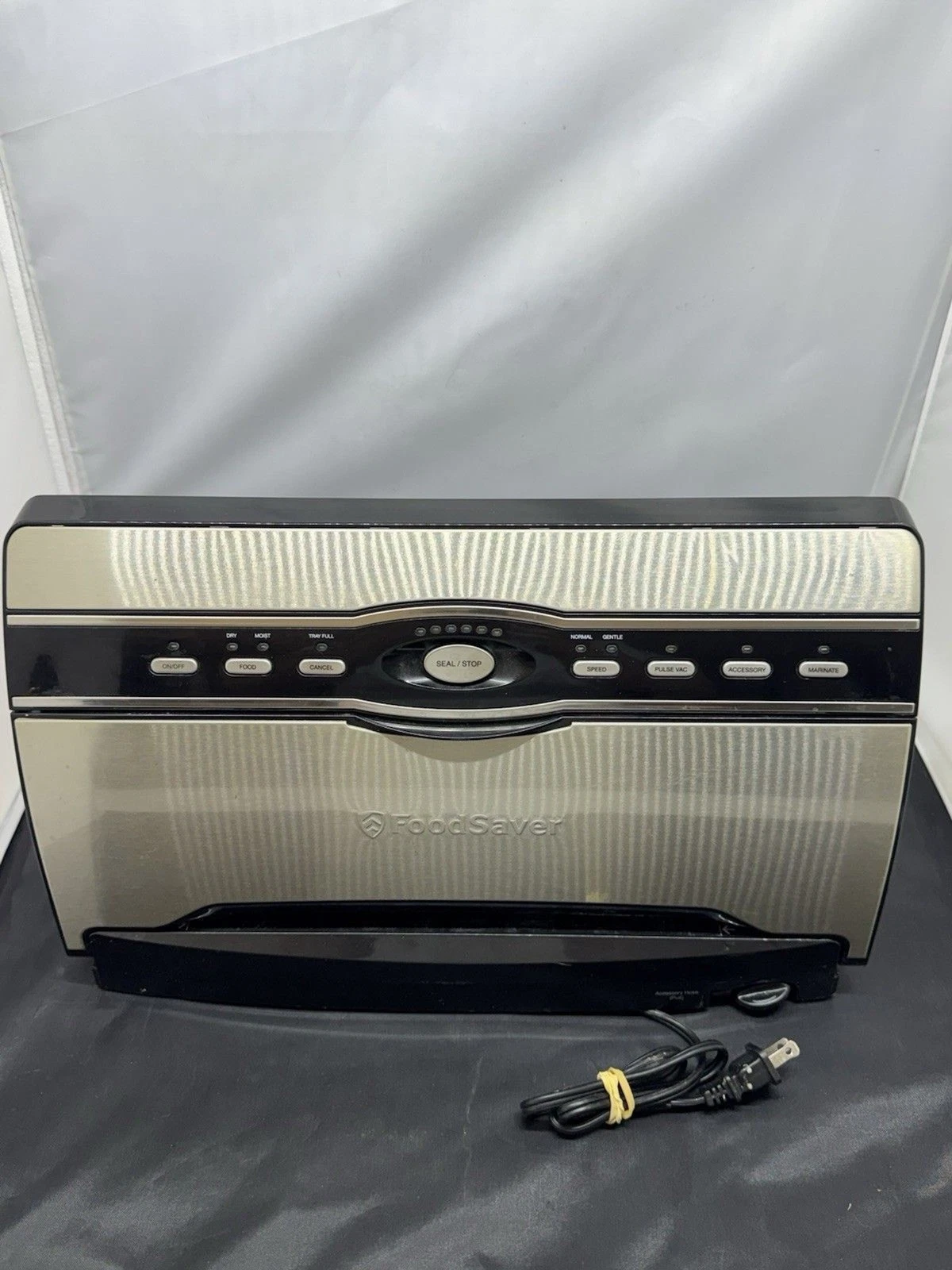 FoodSaver Model V3880 Stainless Steel Black Vacuum Bag Sealer