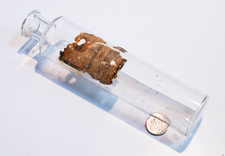 Gulf Refinery Marine Engine Oil Glass Laboratory Bottle