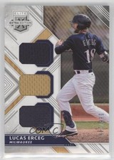 2018 Panini Elite Extra Edition Triple Materials Silver 88/149 Lucas Erceg 0e2x