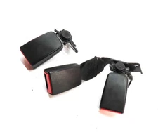 12 MERCEDES E350 W212 REAR LEFT CENTER RIGHT SEAT SEATBELT BUCKLE RECEIVER SET/3