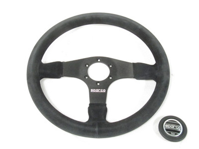 Sparco R375 Sparco R375 Steering Wheel 350mm Black Suede 36mm Dish 015R375PSN NEW ...