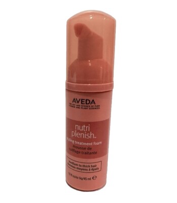 Aveda Nutriplenish Styling Treatment Foam 1.5 Oz Travel Sz Medium To Thick Hair
