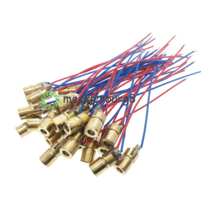 10pcs new 5mW 5V laser dot diode module head WL red mini 650nm 6mm
