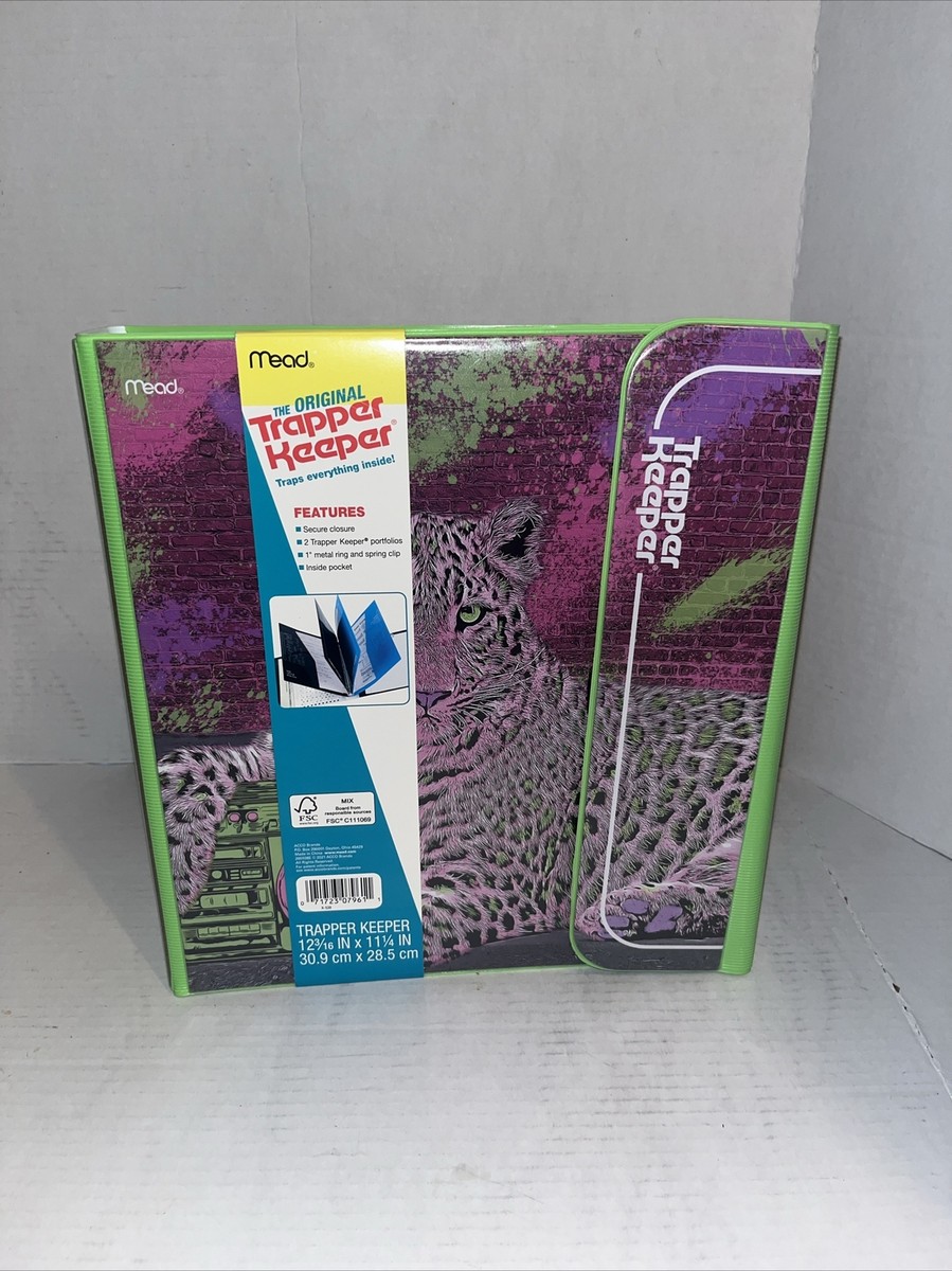 Mead Trapper Keeper Binder RETRO Vintage Style Cheetah/Leopard