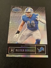 2022 Panini Honors Malcolm Rodriguez  /75 Detroit Lions RC Rookie