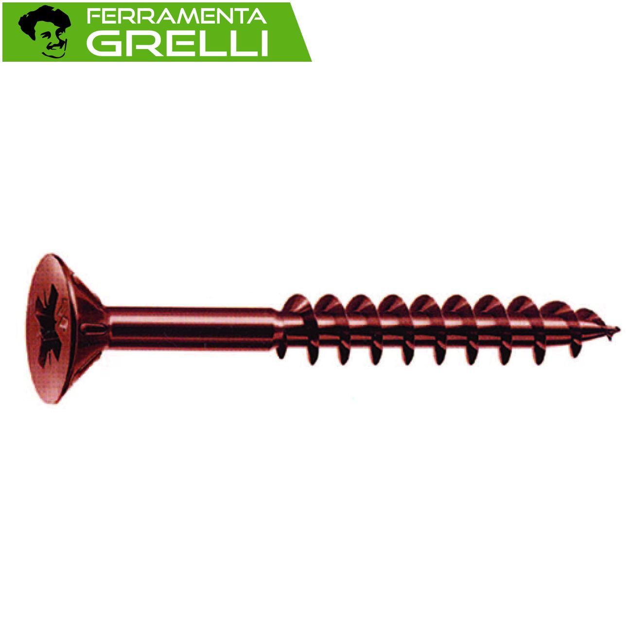 VITI PANEL-VIT PF TESTA SVASATA PIANA ACCIAIO BRONZATO • 500 pz