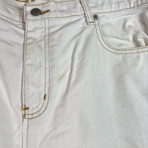 Vintage Y2K Ralph Lauren White Jeans Denim Knee Skirt 90’s Skirt Size 14 - Picture 6 of 15