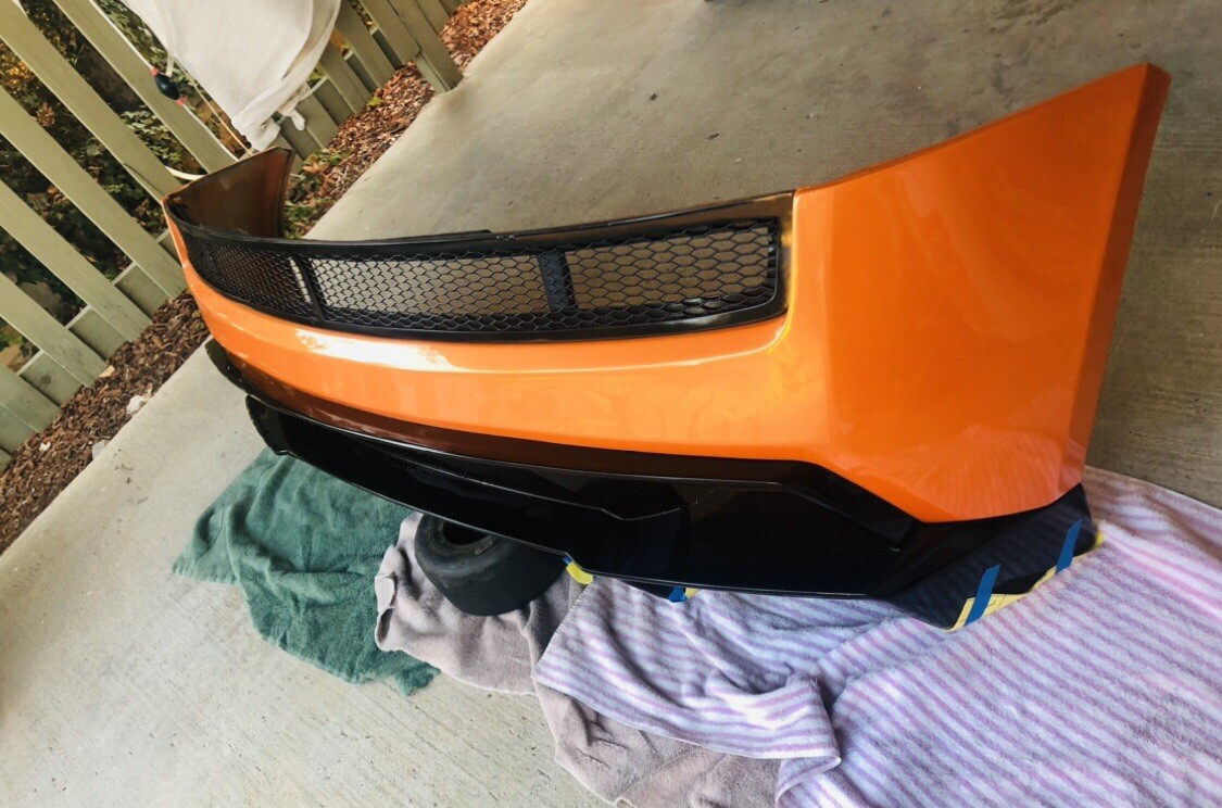 lamborghini gallardo superleggera rear bumper 2004 to 2008 Arancio