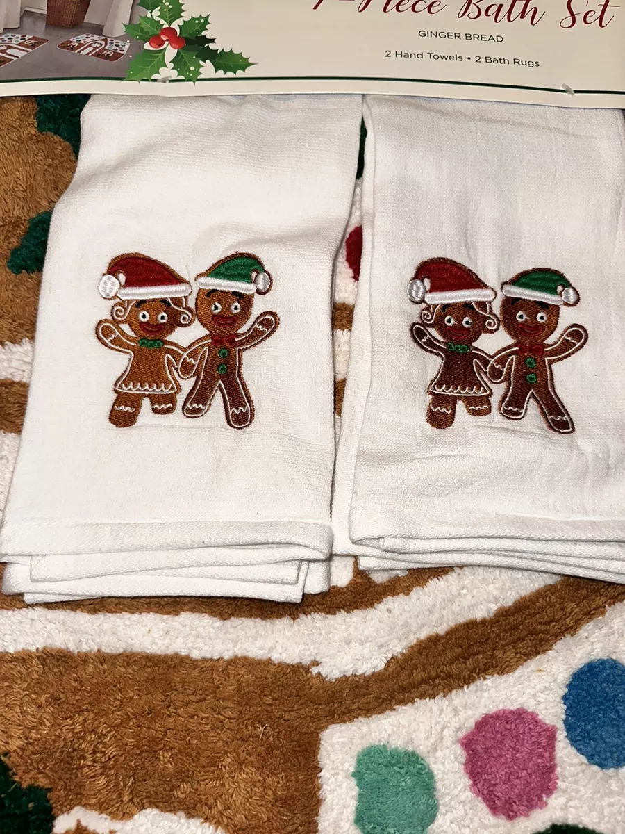 Christmas bathroom rugs and towels sale