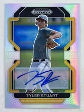 Tyler Stuart 2022 Panini Prizm Draft Picks Silver Prizm Auto #PDP179 Eagles Card