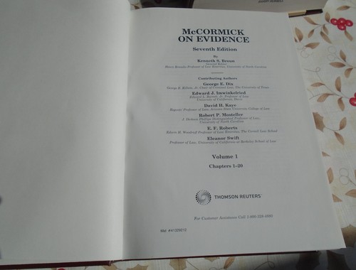 McCormick on Evidence 7th Edition 2 Volume Set by Kenneth Broun Hardcover - Picture 8 of 14