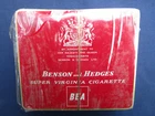 Antique BENSON and HEDGES England Super Virginia Metal Box....BEA