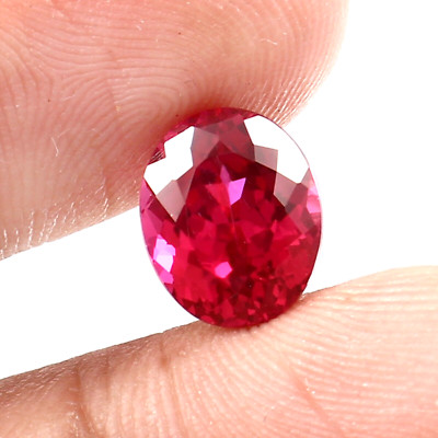 Naturales AAA Ruby Oval Gemstone, Rot, Mozambique, 9x7 MM, Excellent