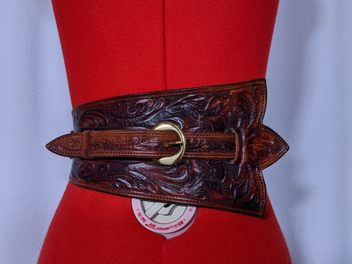John Egenes Cerrillos Saddlery Vintage Brown Leather Work 
