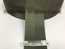 3 Inch MilSpec Military Webbing MIL-W-4088 T/8A C/1A RANGER GREEN Per Yard