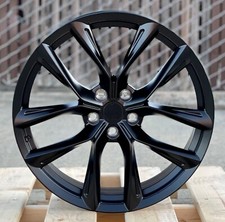 19 Satin Black Rims 19x8.5 5x120 35 Fits Tesla Model S Model X One Wheel