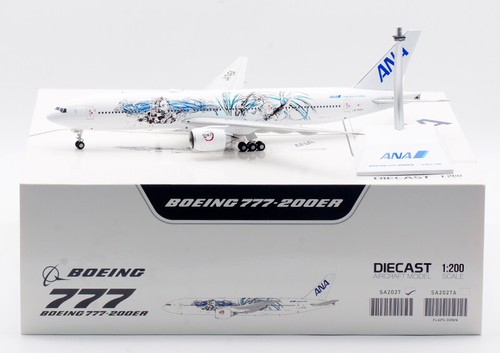 1:200 JC Wings ANA BOEING B777-200ER Passenger Airplane Diecast Aircraft Model - 第 18/18 張圖片