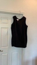 Plus size little black dress Allison Woods black sleeveless dress size 30W