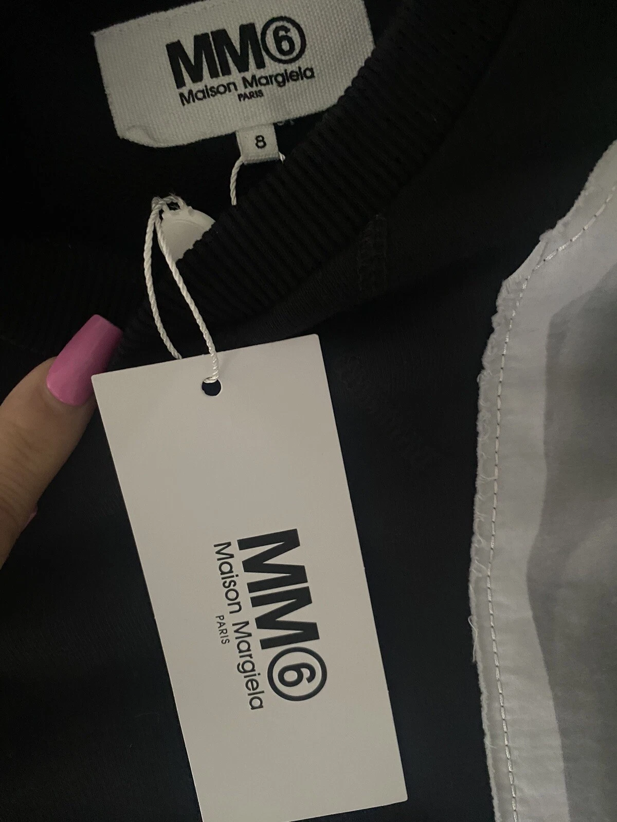 Abito nero Maison Margiela età 8 mm 6