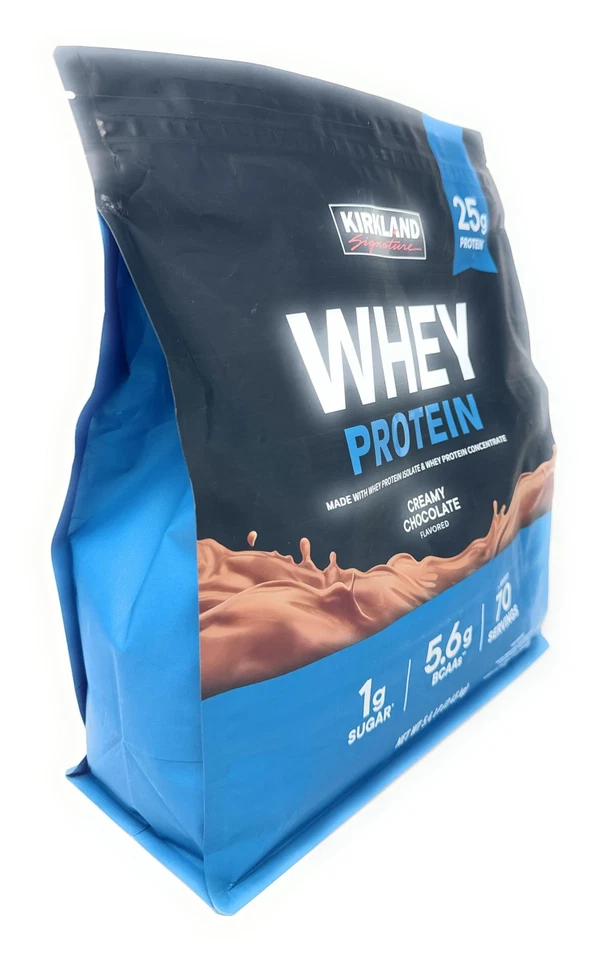 Kirkland Signature Whey 25 g de proteína, 1 g de azúcar, 5,6 g de BCAA, unas 70 porciones cremosas Foto 3 de 4