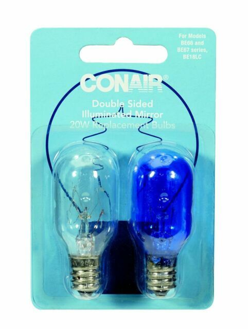 Conair 20w Replacement Incandescent Bulbs For Double Sided Lighted Mirrors For Sale Online Ebay
