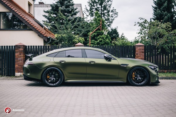 CUP Seitenschweller AnsäTze Schwarz FüR Mercedes AMG GT 63S Skirts Schweller ABS-image